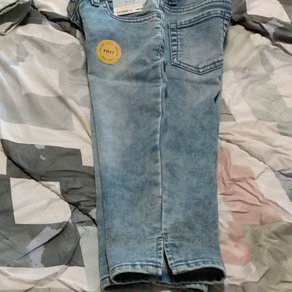 Kids  Cat&Jack Capri ultimate stretch adjust waist size M 7/8 super soft blue